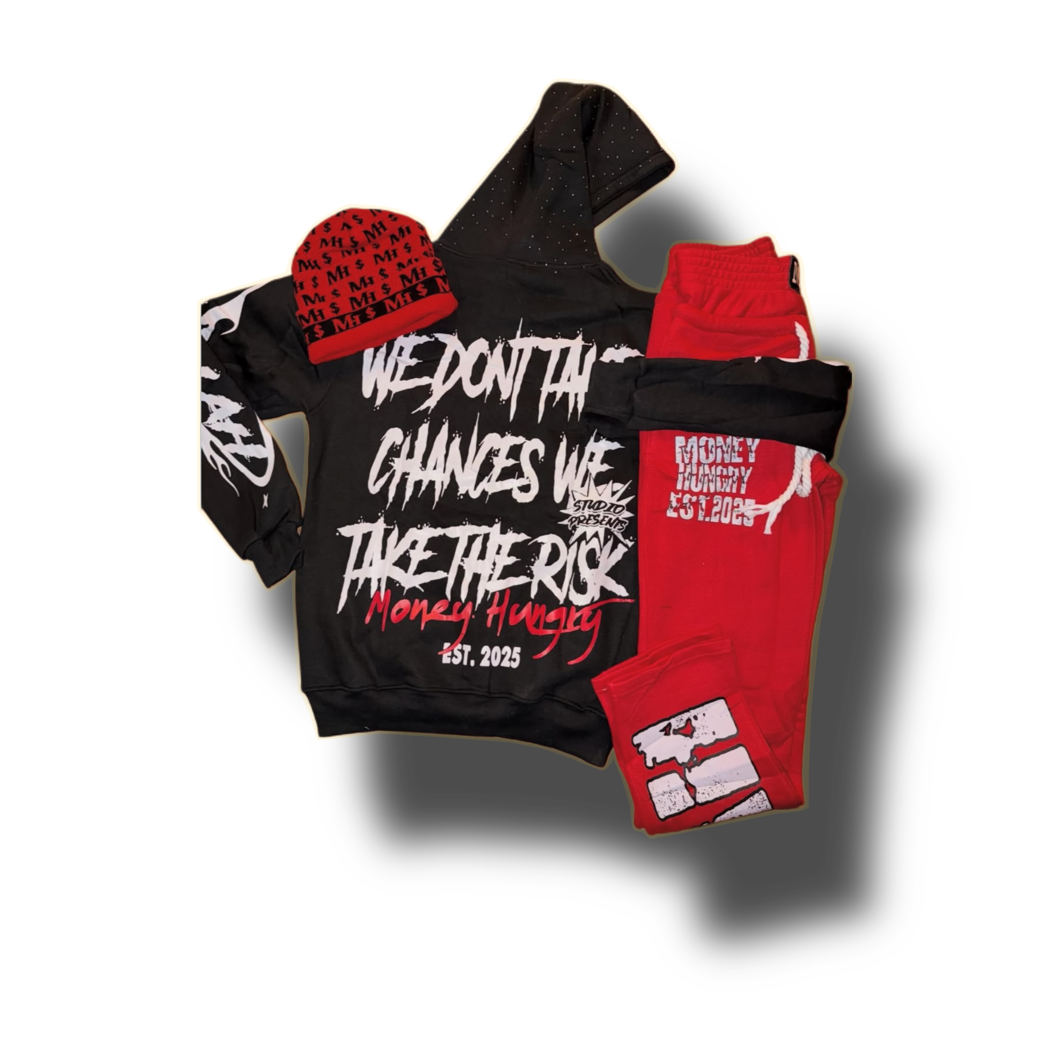 BLACK/RED MOOLAH SET