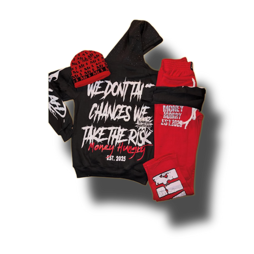 BLACK/RED MOOLAH SET