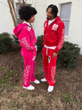 Red His & Hers Set