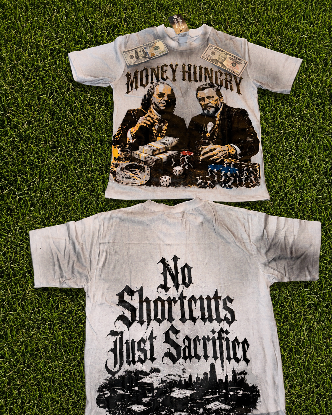 “Dead Presidents” Jean Short Set
