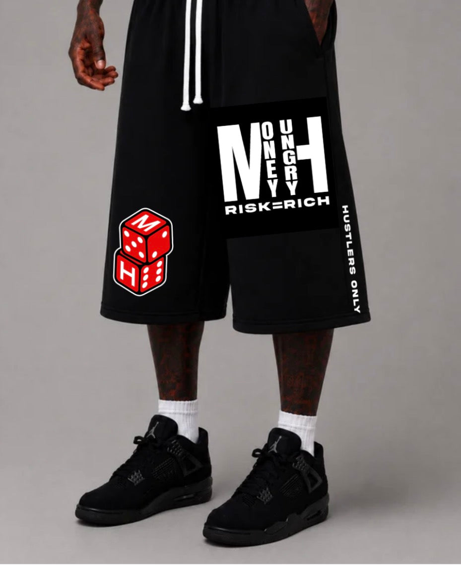 “HUSTLERS ONLY” 10’ SHORTS